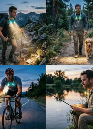 Rechargeable LED Neck Light with Bluetooth Speaker