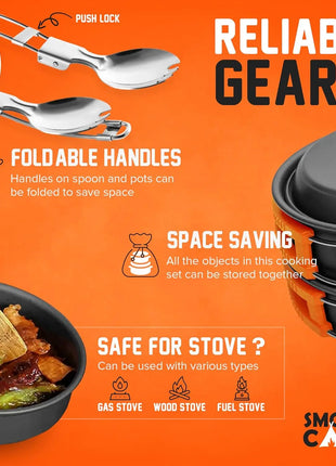 All-in-One Camping Cookware Set with Stove