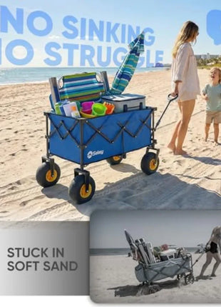600 lbs Heavy Duty Beach & Camping Wagon Cart