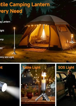 IPX6 Waterproof Telescopic Camping Light