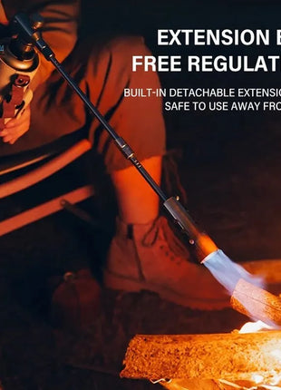 Portable Camping Torch Burner with Adjustable Flame