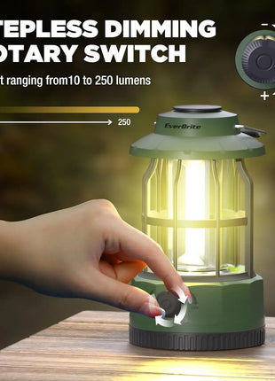 Vintage LED Camping Lantern – USB-C Rechargeable