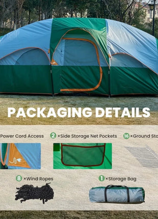 8 Person Family Camping Tent