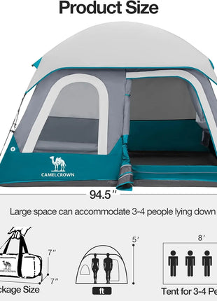 4–6 Person Waterproof Camping Tent