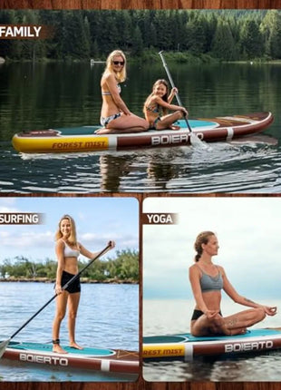 Forest Mist Pro Inflatable SUP Board Kit – Premium Stability & Performance