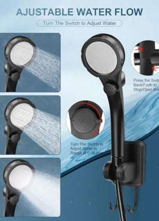 Portable Electric Camping Shower Pump with USB Cable