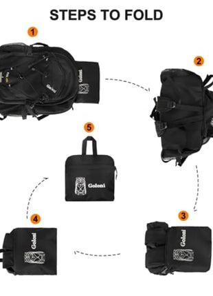 45L Waterproof Hiking Backpack with Rain Cover for Camping & Trekking