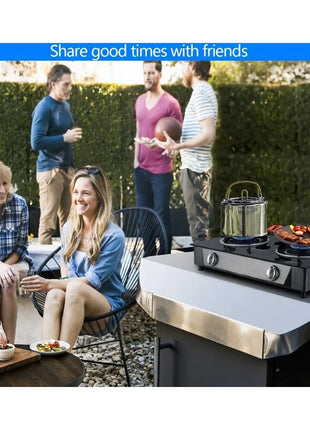 2 Burner Propane Stove with Auto Ignition, 26000 BTU