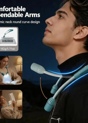 Rechargeable LED Neck Light with Bluetooth Speaker