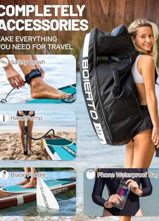 Forest Mist Pro Inflatable SUP Board Kit – Premium Stability & Performance