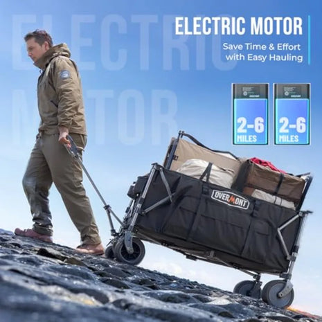 Electric Folding Wagon Cart 200L Capacity