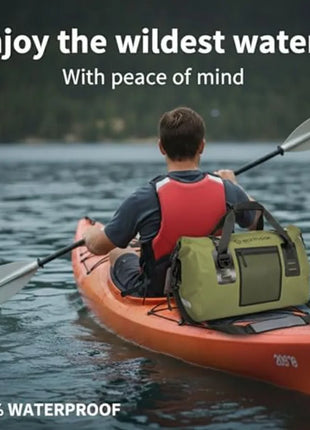 Waterproof Duffel Bag - Heavy Duty Motorcycle Dry Bag with Large Storage Space Perfect for Traveling, Camping, Kayaking, Fishin