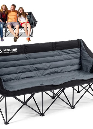 3-Person Folding Camping Couch Chair
