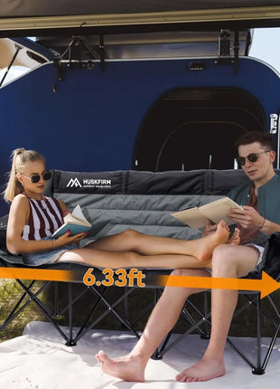 3-Person Folding Camping Couch Chair