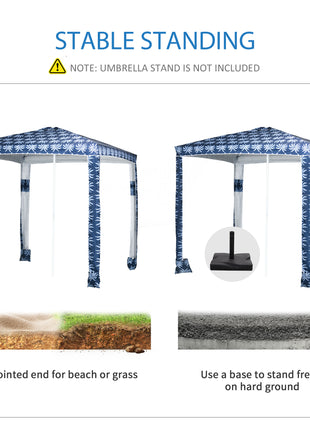 Portable Beach Cabana Canopy with UV50+ Protection