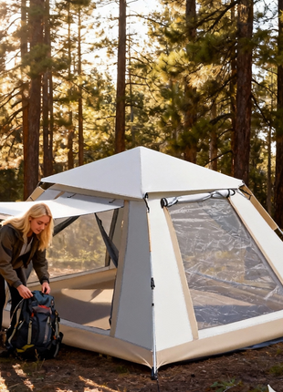 Quick Pop Up Camping Tent for 2-4 Person Outdoor Shelter