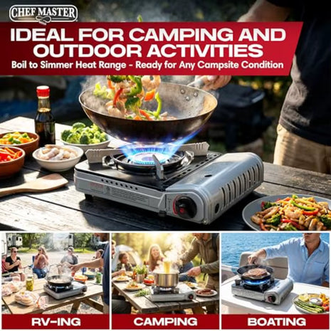 12000 BTU Portable Butane Camping Stove