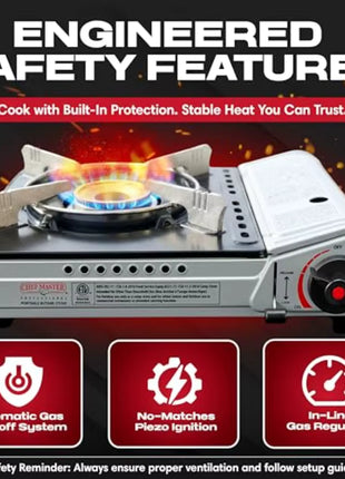 12000 BTU Portable Butane Camping Stove