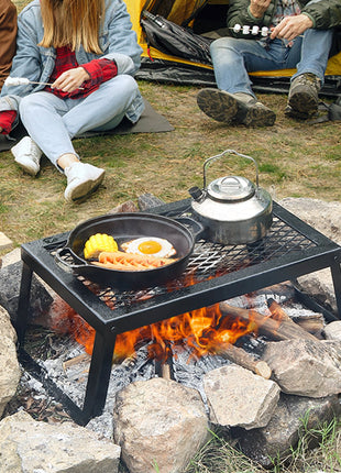 Portable Folding Campfire Grill with Carry Bag
