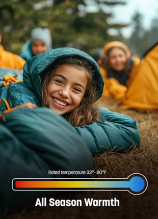 Inflatable Sleeping Bag with Built-In Pump