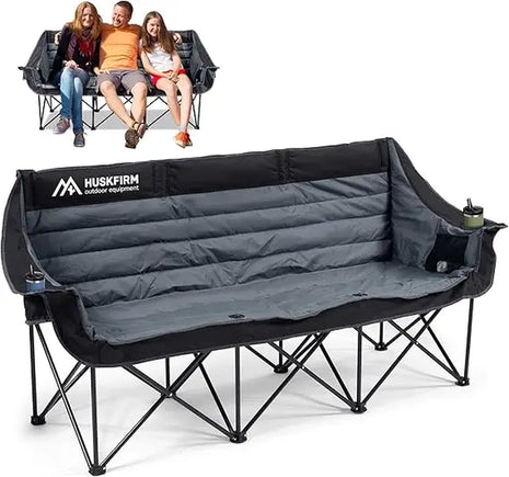 3-Person Folding Camping Couch Chair