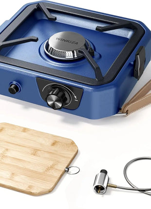 Portable Propane Camping Stove with Cutting Board, 8000 BTU