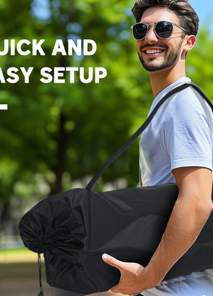 Double Folding Camping Chair with Padded Seat