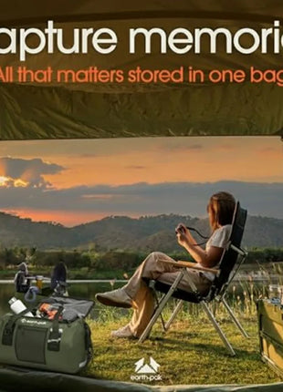 Waterproof Duffel Bag - Heavy Duty Motorcycle Dry Bag with Large Storage Space Perfect for Traveling, Camping, Kayaking, Fishin